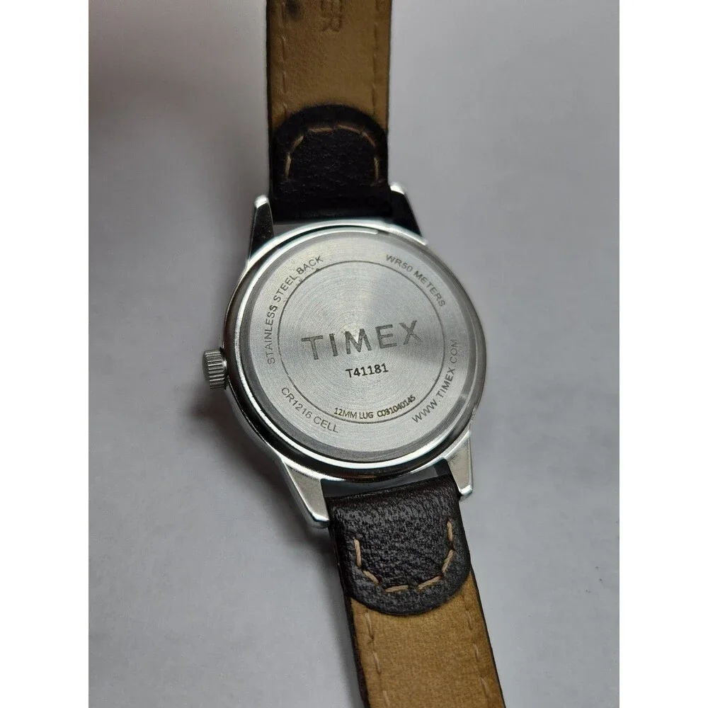 Timex Expedition Field Mini Womens 26mm Indiglo Cream Dial 50M Watch New Battery
